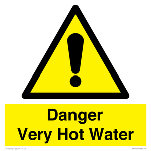 Danger Very Hot Water 